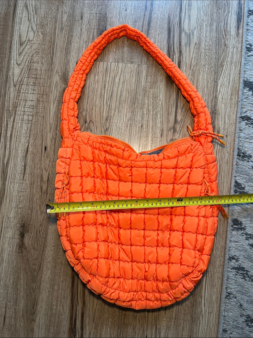 NWOT Urban Expressions Quilted Shoulder Bag - Orange 🍊 - Picture 3 of 8